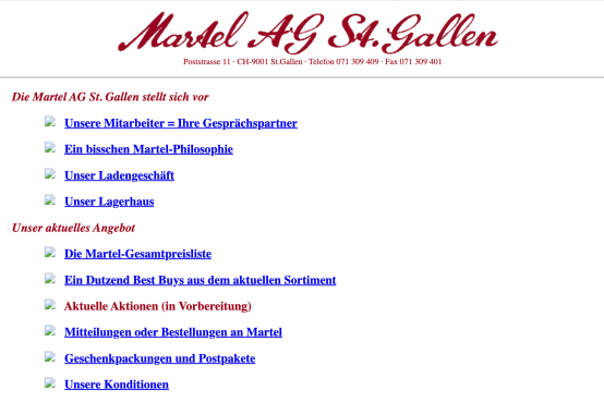 Martel Weinwelt - Bewegte Martel-Zeiten: Perlen aus dem Firmenarchiv