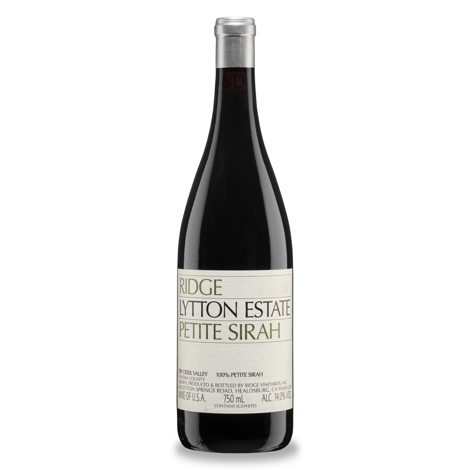 Cl Ridge Lytton Estate Petite Sirah 2021, 75 cl - Ridge Vineyards | Online kaufen